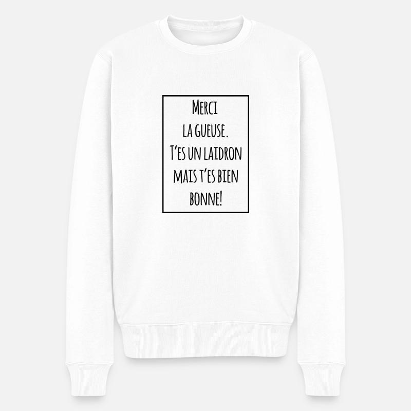 Réplique Les visiteurs Jacouille - Pull Premium bio Homme - blanc