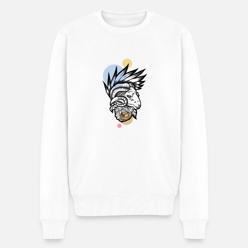 Art Ram - Pull Premium bio Homme - blanc