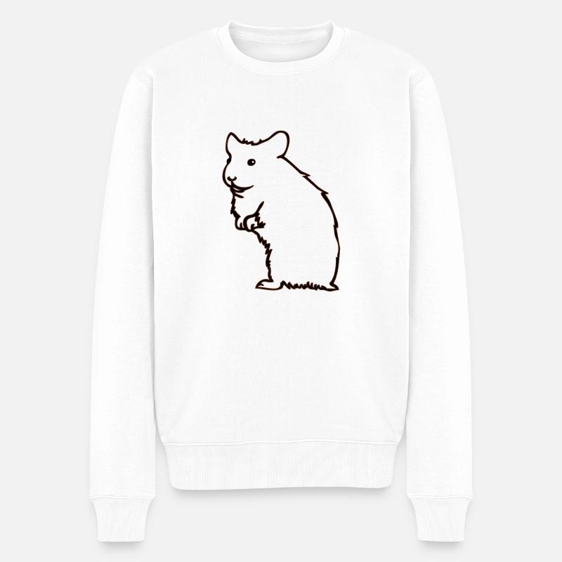 Hamster - Pull Premium bio Homme - blanc