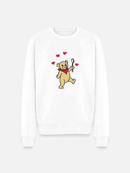 Teddy Baby - Men's Premium Organic Jumper - white