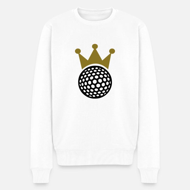 Golf - Männer Premium Bio Pullover - Weiß