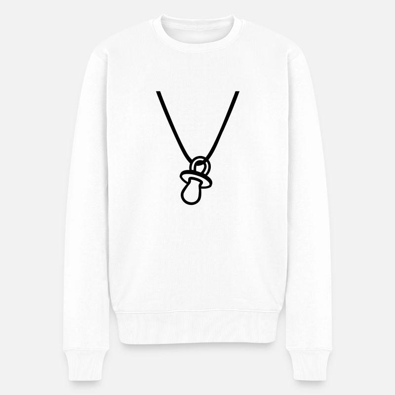 Sucette - Pull Premium bio Homme - blanc