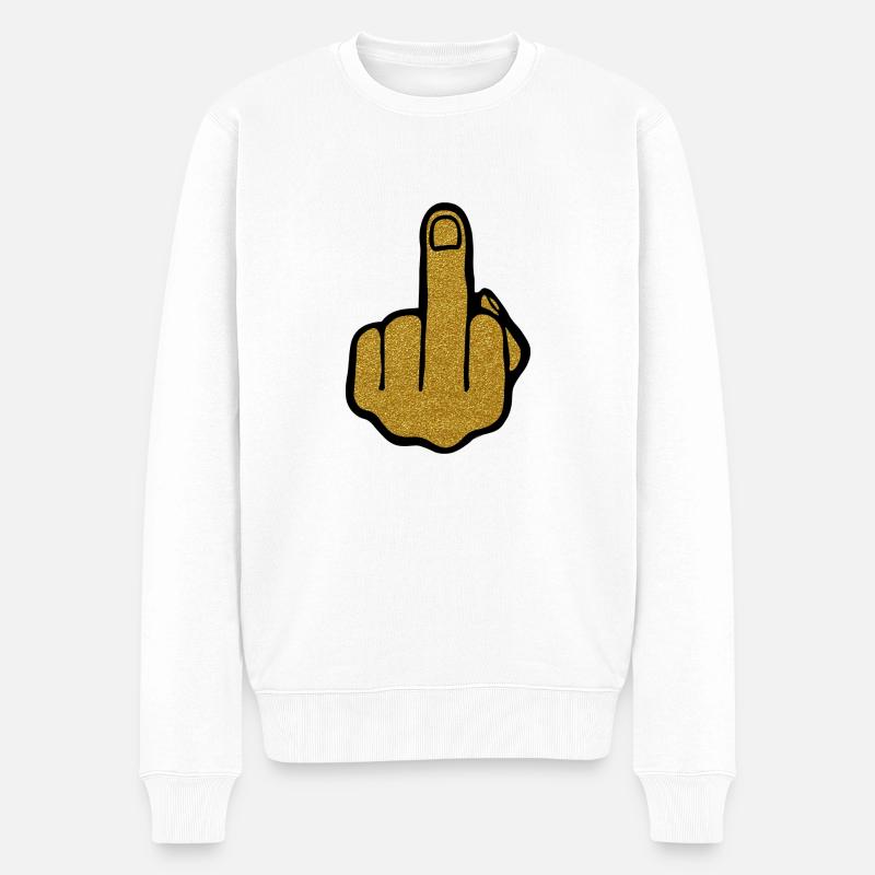 Golden Finger - Pull Premium bio Homme - blanc