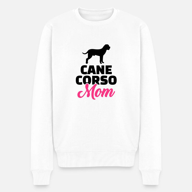 Cane Corso - Männer Premium Bio Pullover - Weiß