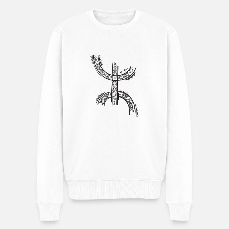 z imazighen - Männer Premium Bio Pullover - Weiß