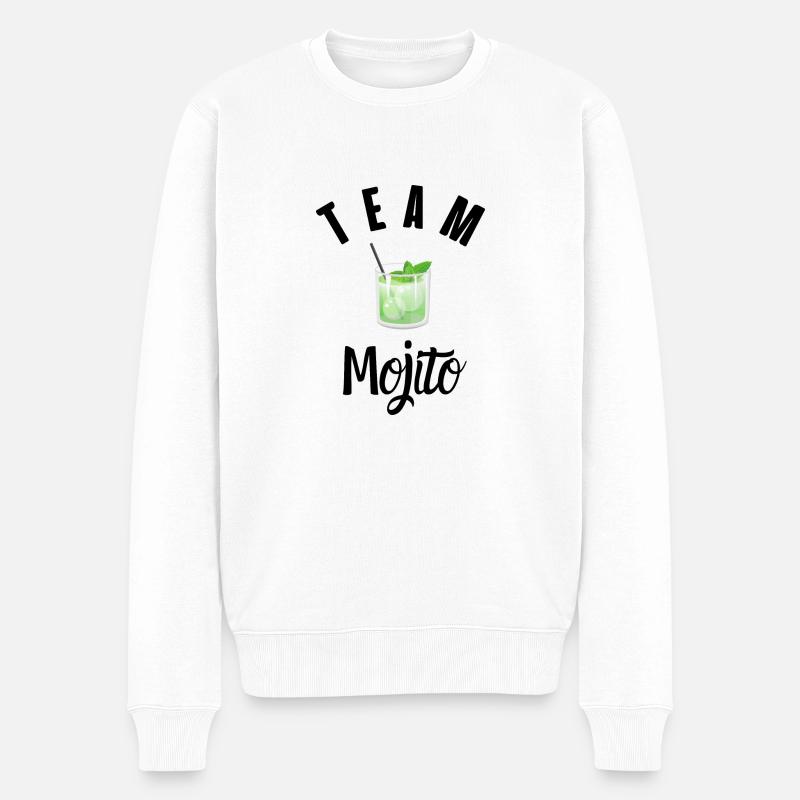 team mojito - Pull Premium bio Homme - blanc