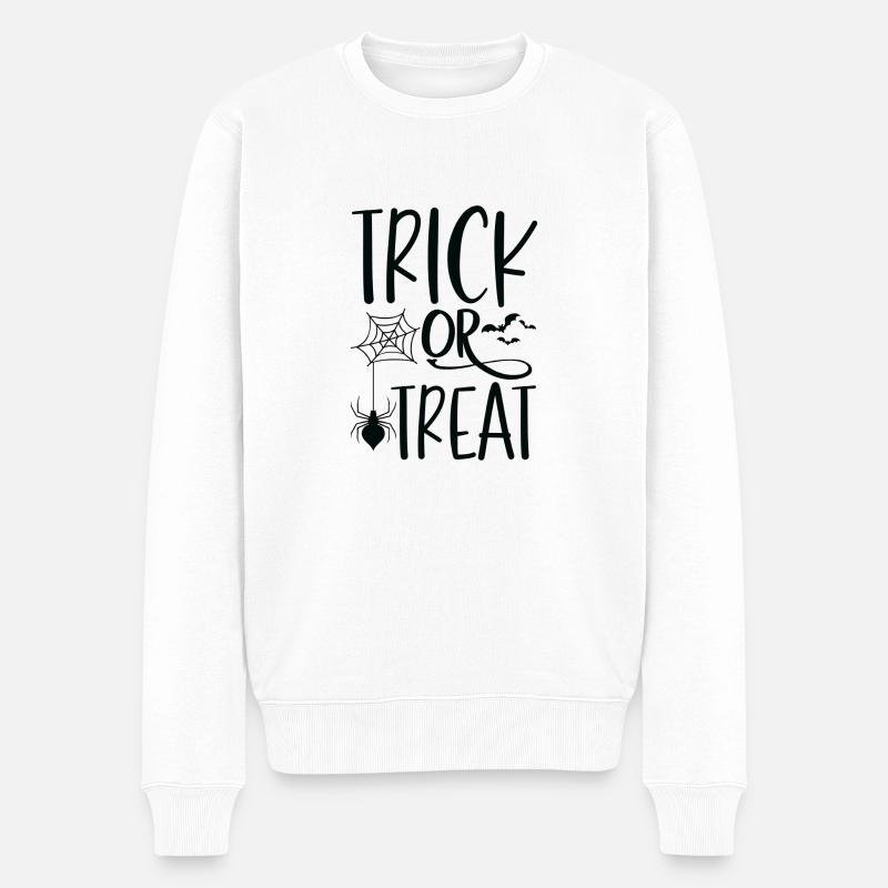 Truc ou friandise Halloween - Pull Premium bio Homme - blanc