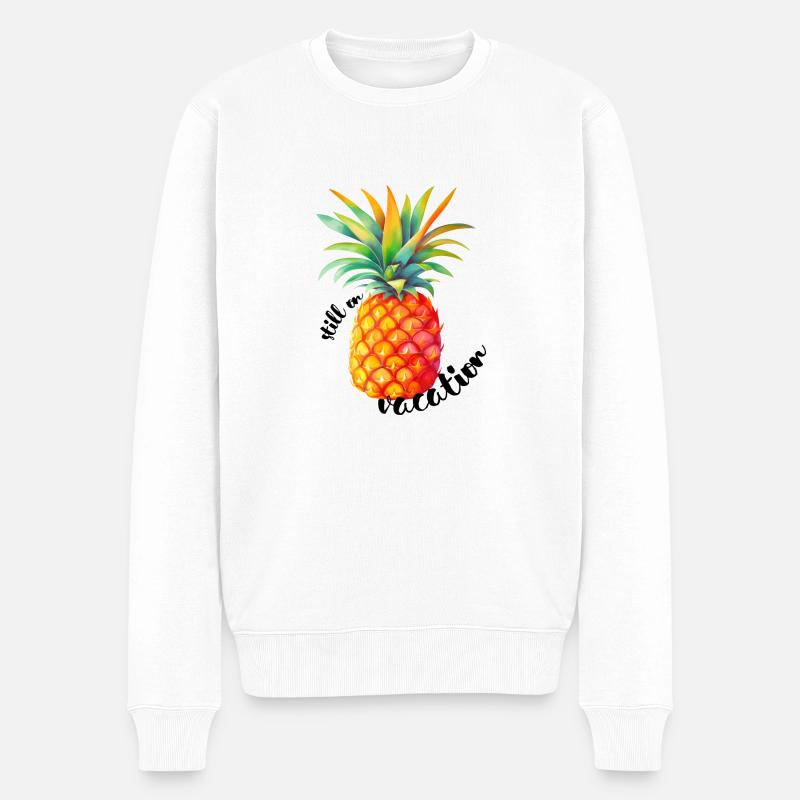 Toujours en vacances - Pull Premium bio Homme - blanc