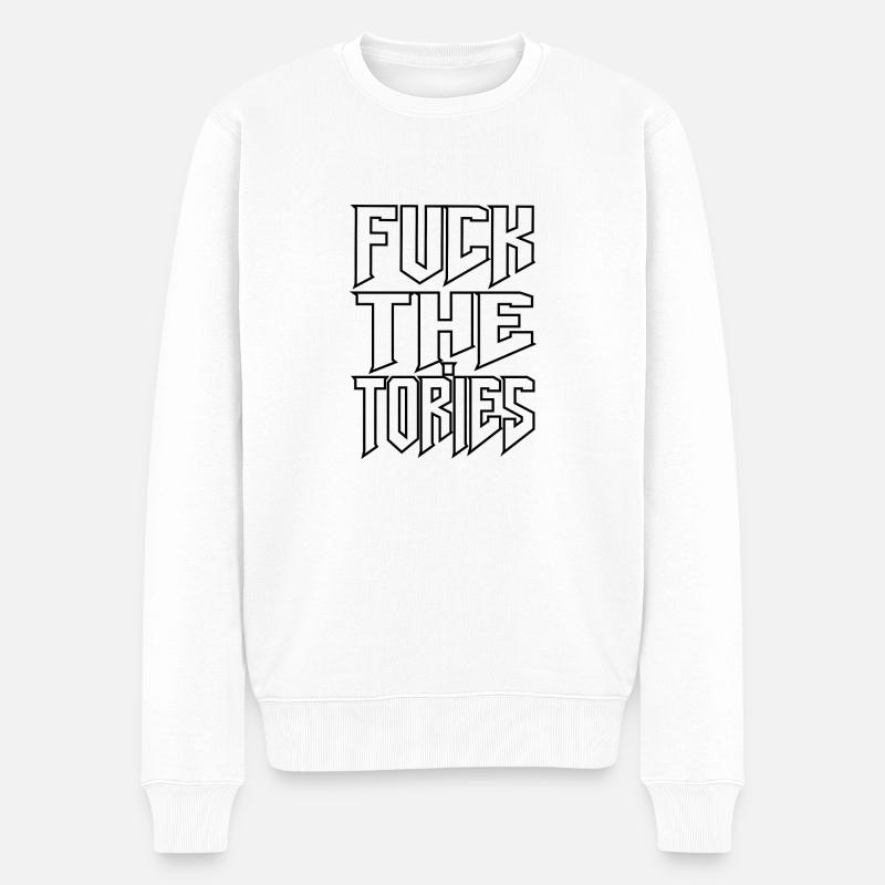 BAISE LES CONSERVATEURS - Pull Premium bio Homme - blanc