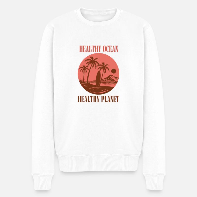 Marine Conservation - Pull Premium bio Homme - blanc