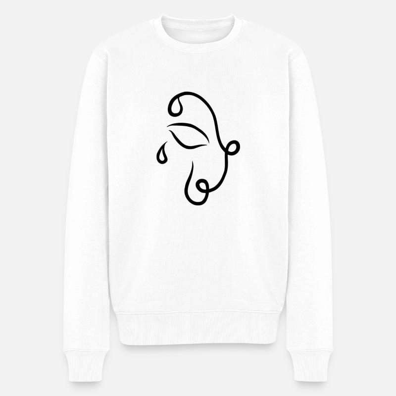 NOSTALGIA v T-Shirt - Männer Premium Bio Pullover - Weiß