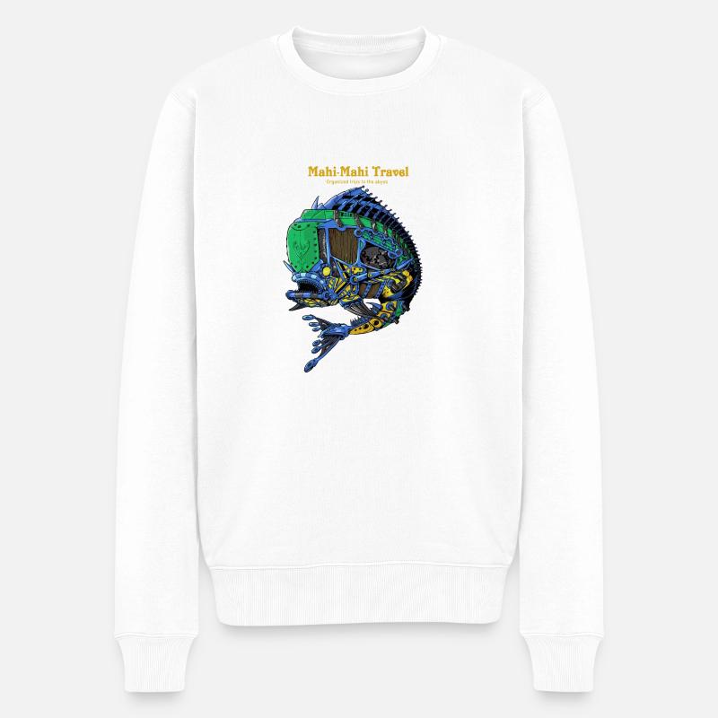 Mahi-Mahi Reisen - Männer Premium Bio Pullover - Weiß