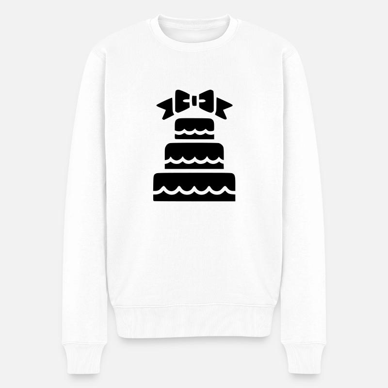 Gateau de mariage - Pull Premium bio Homme - blanc