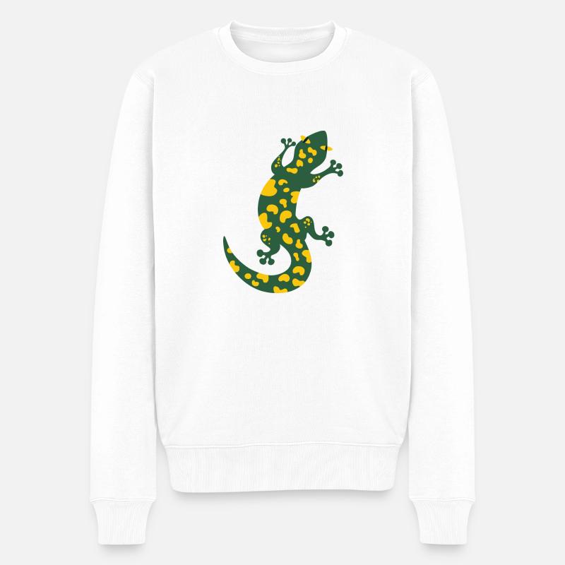 Salamander - Männer Premium Bio Pullover - Weiß