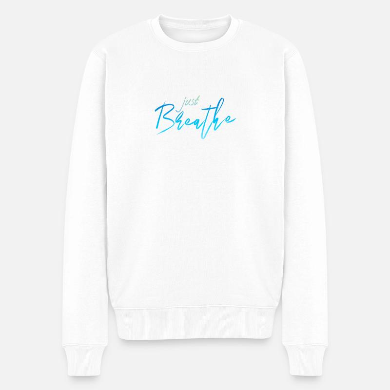 Il suffit de respirer - Pull Premium bio Homme - blanc