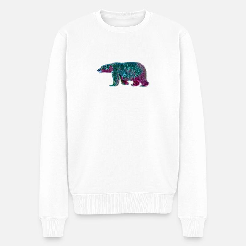 Ours polaire - Pull Premium bio Homme - blanc