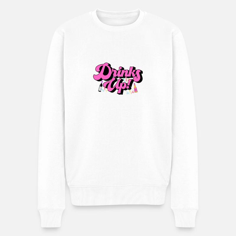 Up the Cups - Boissons - Pull Premium bio Homme - blanc