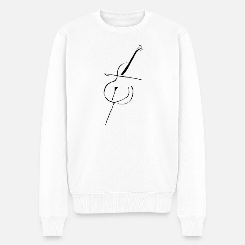Cello pur - Männer Premium Bio Pullover - Weiß