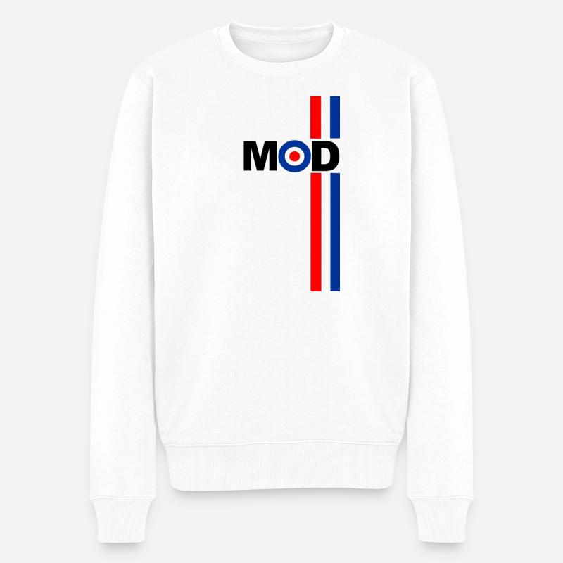 MOD TARGET RSF STRIPES CONCEPTION - Pull Premium bio Homme - blanc