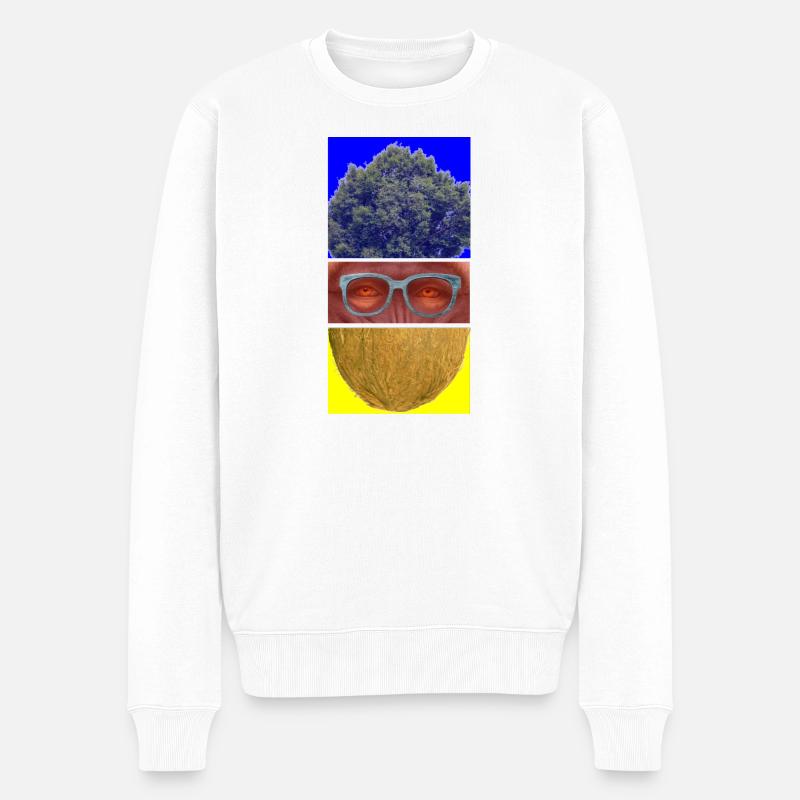 PAVIAN - Männer Premium Bio Pullover - Weiß