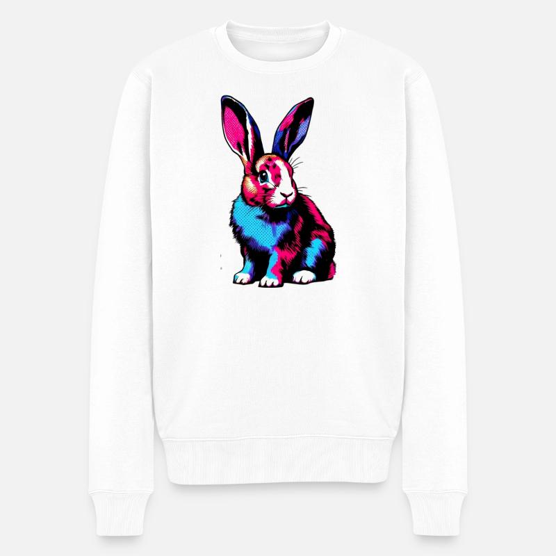 Lapin - Pull Premium bio Homme - blanc
