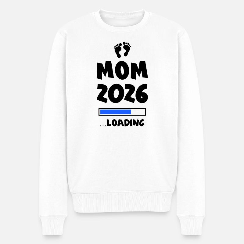 Maman 2026 Chargement Mama - Pull Premium bio Homme - blanc