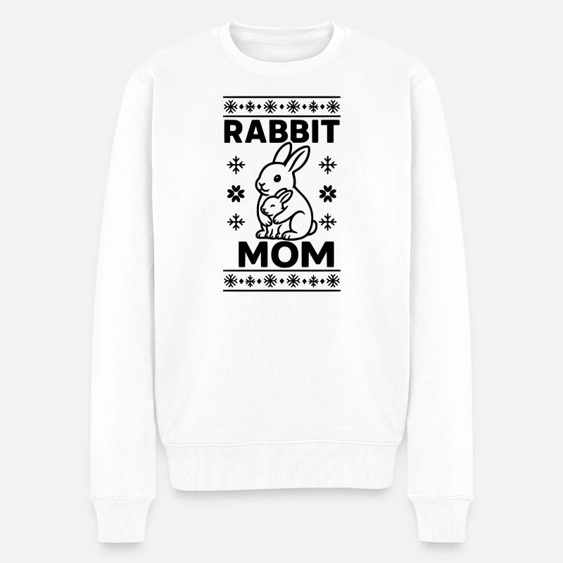 maman lapin maman maman - Pull Premium bio Homme - blanc