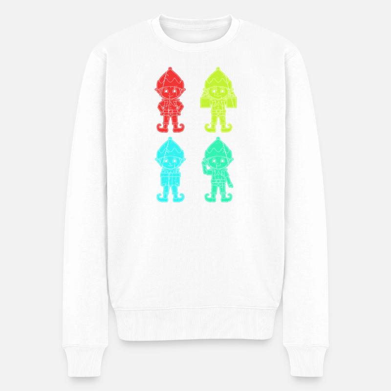 Noël Elfe de Noël Noël - Pull Premium bio Homme - blanc
