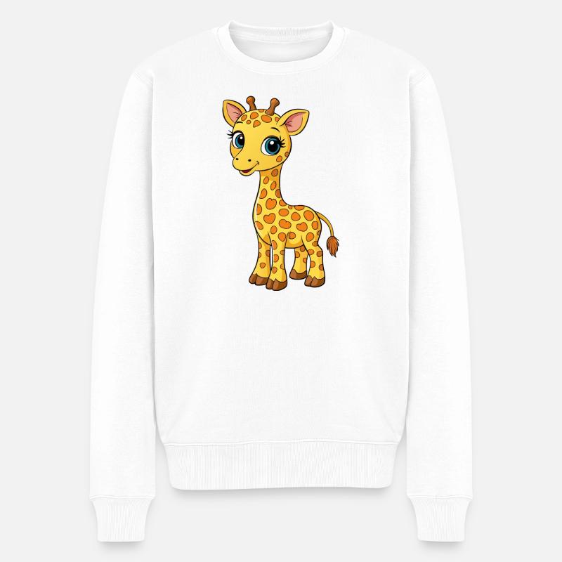 Bébés girafes - Pull Premium bio Homme - blanc
