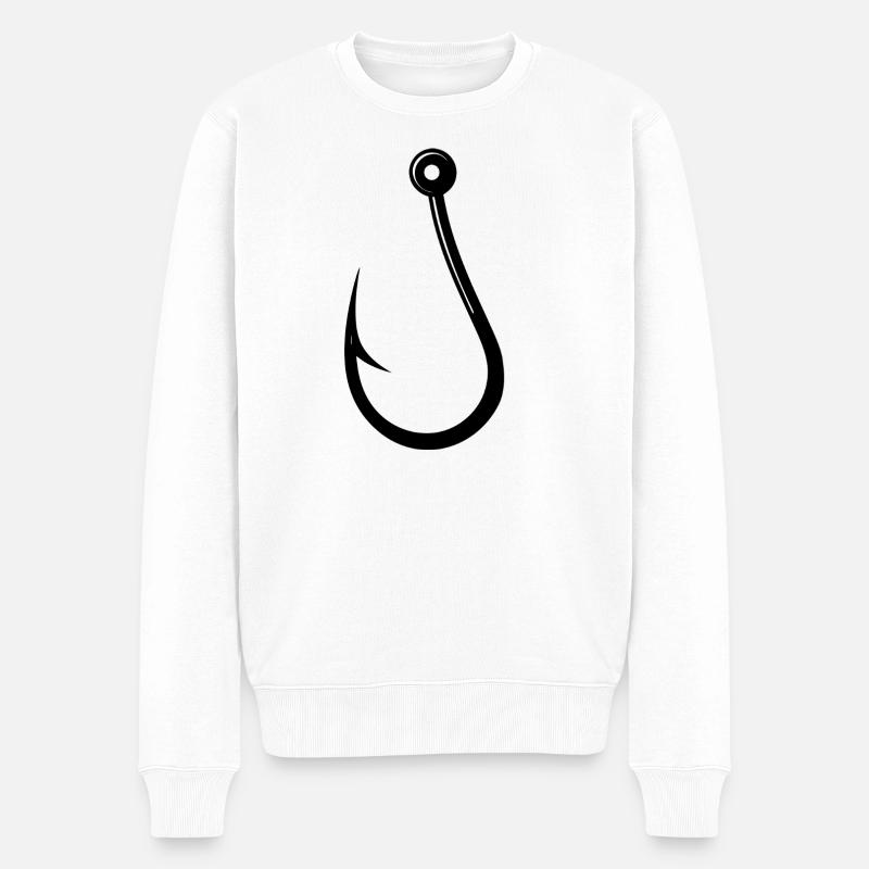 Crochet à pêche - Pull Premium bio Homme - blanc