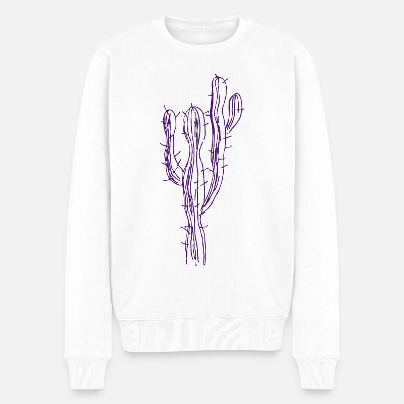 cactus - Pull Premium bio Homme - blanc