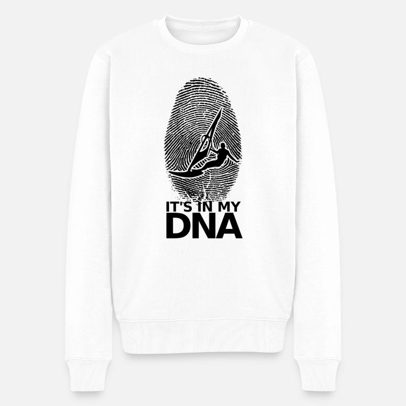Surf rétro DE l’ADN Windsurfer Windsurfer - Pull Premium bio Homme - blanc
