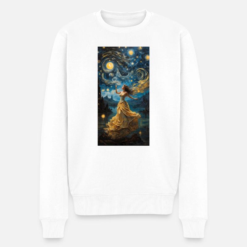 Tanz - Männer Premium Bio Pullover - Weiß