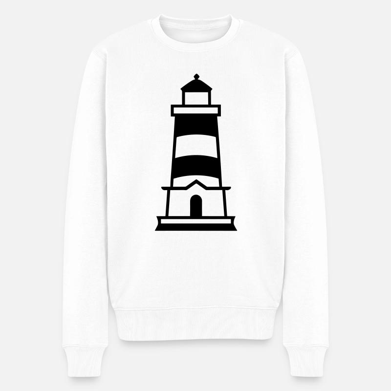 Phare - Pull Premium bio Homme - blanc