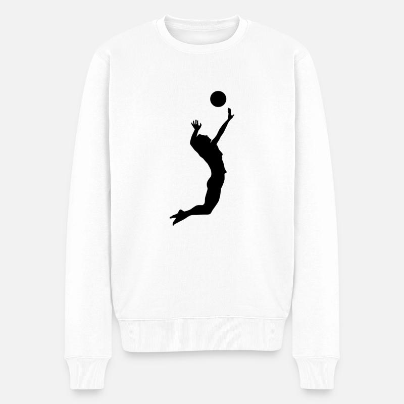 beach-volley - Pull Premium bio Homme - blanc
