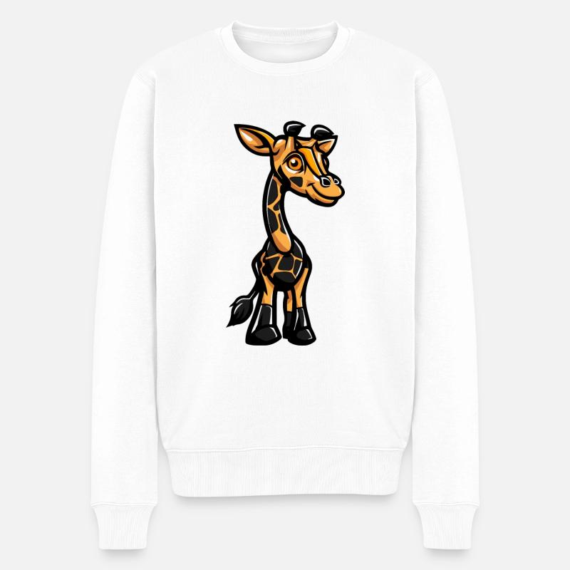 Bande dessinée Girafe - Pull Premium bio Homme - blanc
