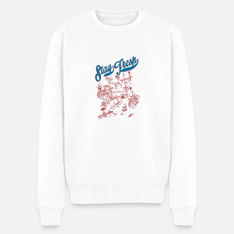 BMX - Männer Premium Bio Pullover - Weiß