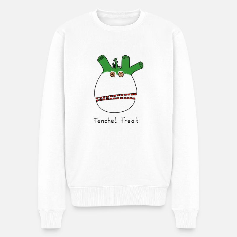 Fenchel Freak - Männer Premium Bio Pullover - Weiß