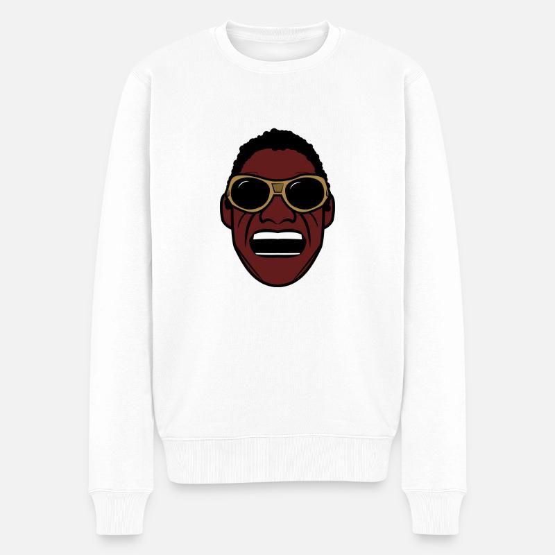 Ray Charles - Pull Premium bio Homme - blanc