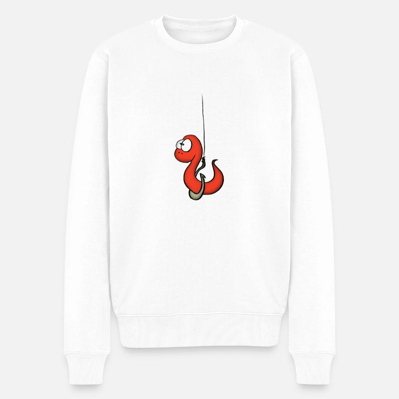 ver_rouge - Pull Premium bio Homme - blanc