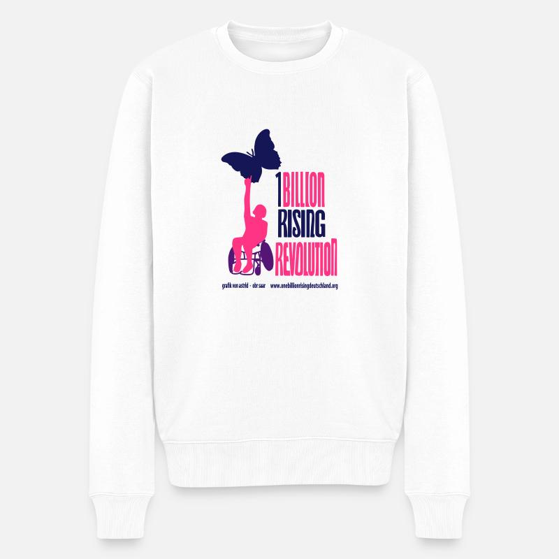 eine der Milliarde - Männer Premium Bio Pullover - Weiß