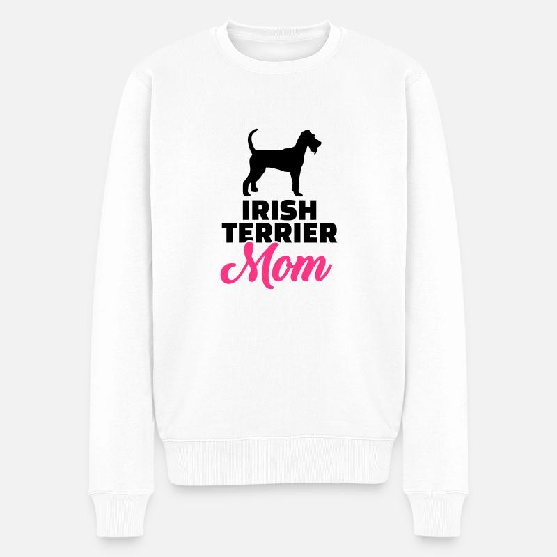 Irish Terrier - Pull Premium bio Homme - blanc