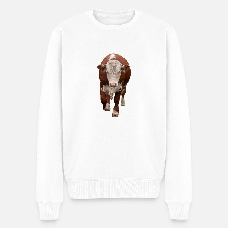 Taureau - Pull Premium bio Homme - blanc