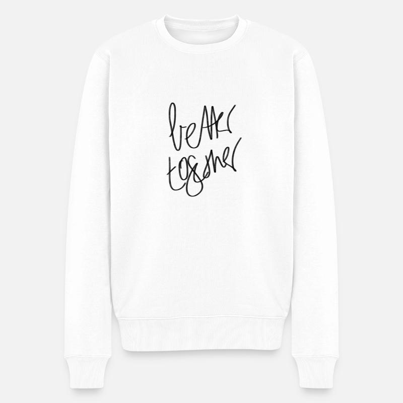 Better together - Amitié - Pull Premium bio Homme - blanc