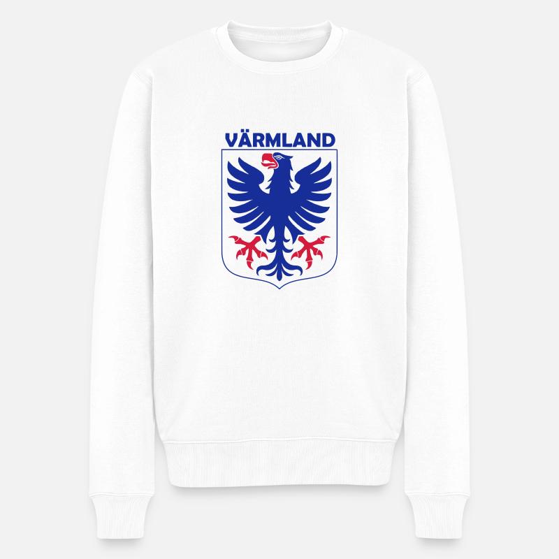 Värmland - Männer Premium Bio Pullover - Weiß