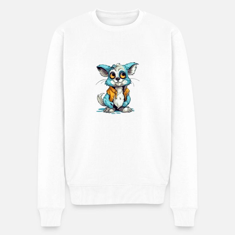 Libo le streum - Pull Premium bio Homme - blanc