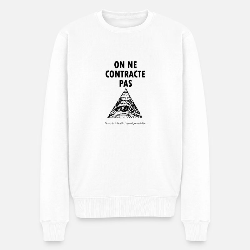 On ne contracte pas - Pull Premium bio Homme - blanc