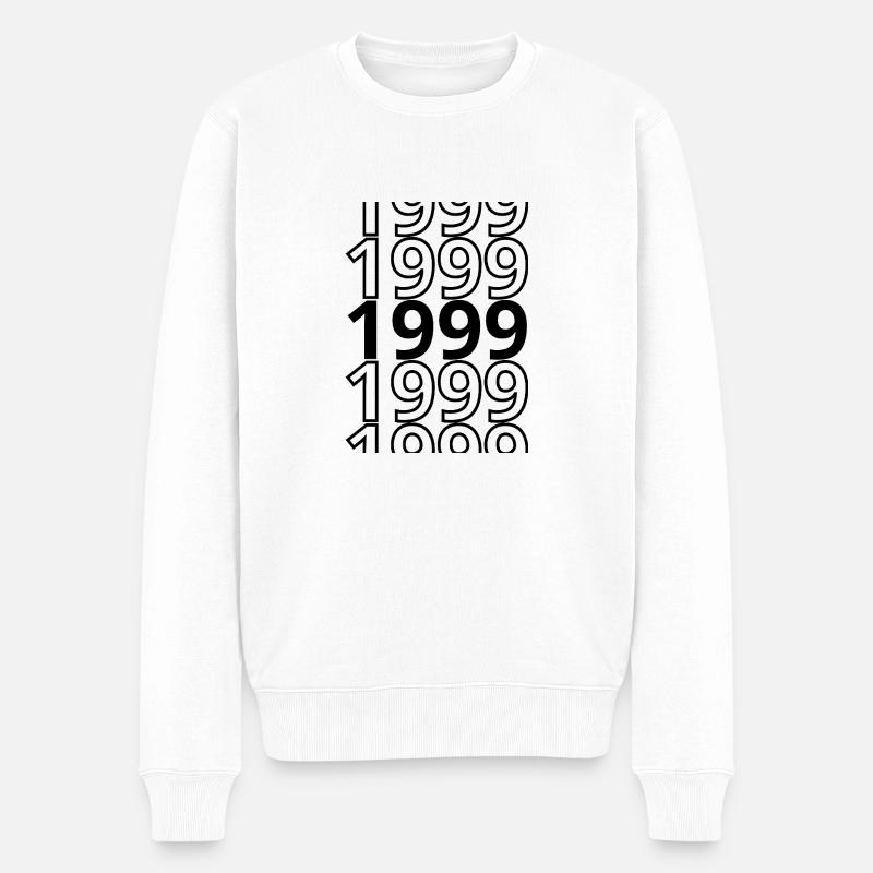 1999 1999 1999 - Männer Premium Bio Pullover - Weiß