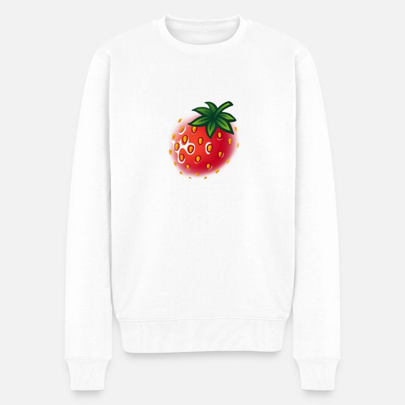 fraise - fraise - Pull Premium bio Homme - blanc