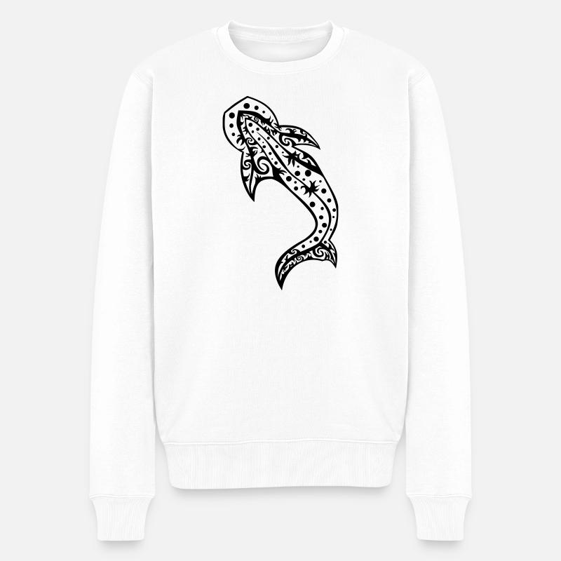 Requin-baleine - Pull Premium bio Homme - blanc